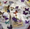 Butterfly Garden Waterproof Stickers: Perfect for Journals, Water Bottles, and Phone Cases - Cute and Decorative.
