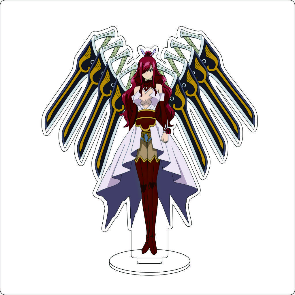 16CM Anime FAIRY TAIL Acrylic Stand Ornaments Jellal Fernandes Gray Fullbuster Mirajane·Strauss Figure Stand Halloween Gifts