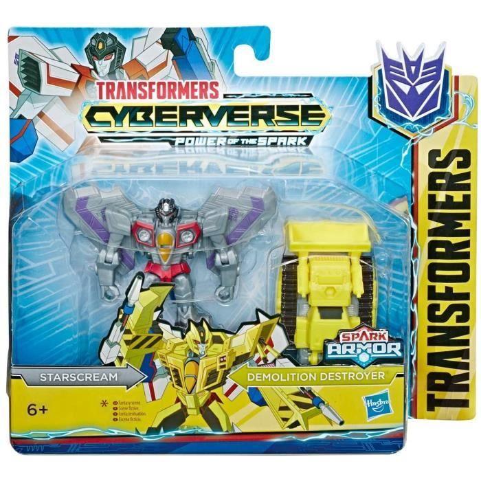 HASBRO Transformers Cyberverse Power Of The Spark Starscream&Demolition Destroyer