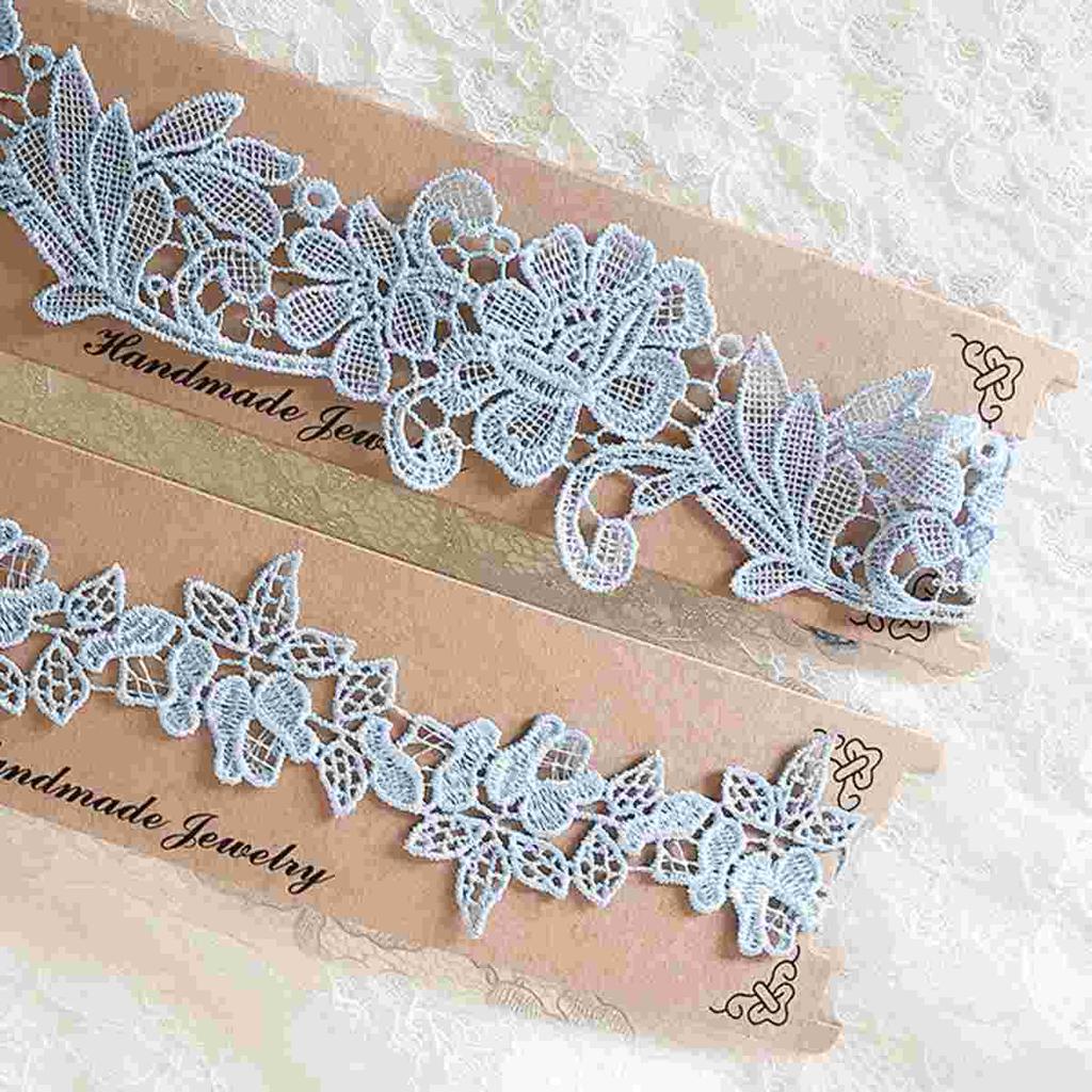 1 Pair of Fashion Garter For Brides Beautiful Wedding Lace Decorative Garters for Woman(Sky-Blue)