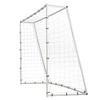 Soccer Rebound Trainer, 8x6FT Iron Soccer Training Equipment, Sports Football Rebounder Wall with Double-Sided Rebounding Net & Goal, Perfect for