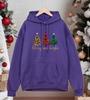 Merry Christma Funny Trees Printing Hoodies Men Hip Hop Fleece Hoody Pocket Comfortable Male Pullovers Autumn Loose Man Clothes