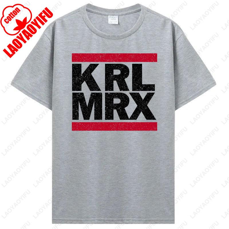 KRL MRX Tshirt Kommun Is Mus So Zialis Mus Marx Revolution Castro Lenin Engels Graphic Tshirts Unisex Cotton Fashion Vintage Tee