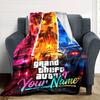Grand Theft Auto Customize Text Blanket Gift Personalized Blanket Soft Warm Cozy Throw For Office Chair Livingroom Bed Sofa Four Seasons Universal
