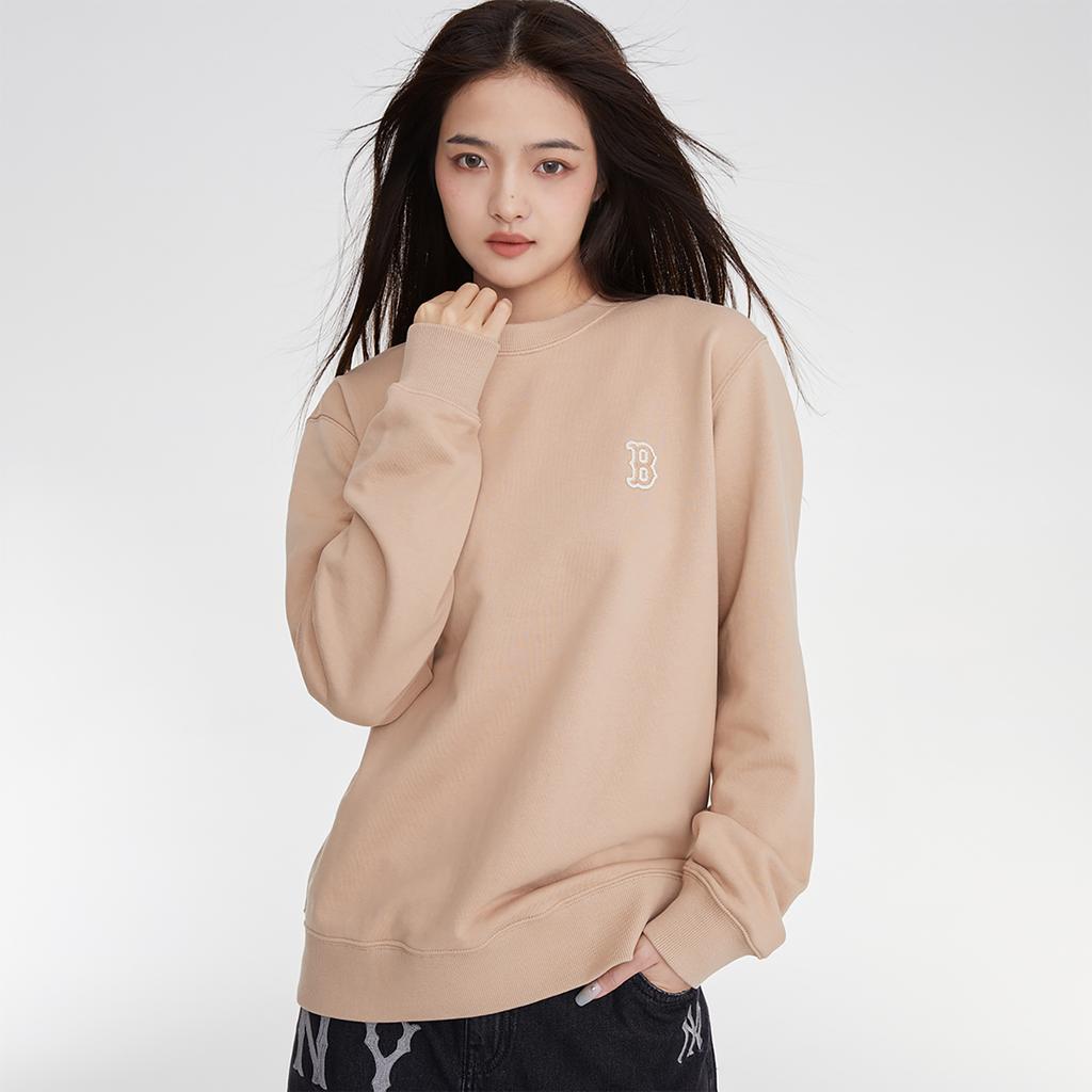 New MLB Sweatshirts Unisex Khaki 3AMTB0134-43BGS