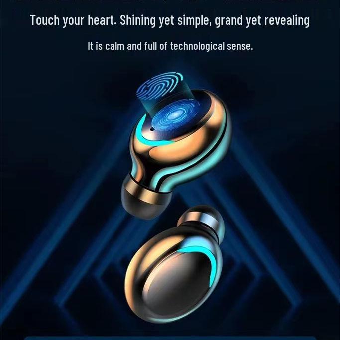 Cross-Border F9-5C Bluetooth Earbuds: Long Battery, Digital Display, Large Capacity, Sports In-Ear Design, Noise Cancelling.