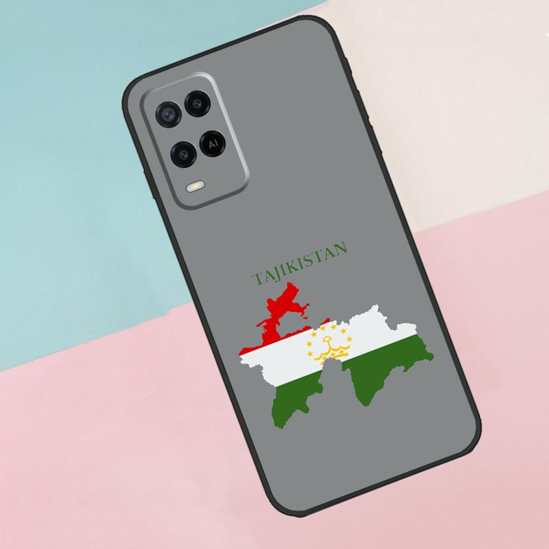 Tajikistan Flag For Oppo A16 A76 A96 A15 A80 A60 A40 A94 A54 A98 A78 A18 A38 A58 A17 A77 A74 A57S Phone Case