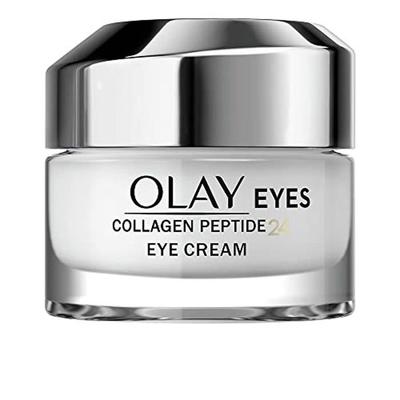 Eye Contour Cream - Olay - Collagen Peptide24 - Fragrance-Free - Almond Color - 24h Hydration