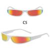 Y2K Sport UV Resistant Wrap‑Around Sunglasses Men's and Women's Narrow Frame Driving Cycling Street Party Daily Wear Eyewear