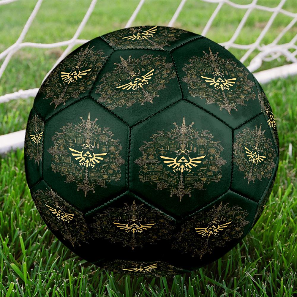 The Legend of Zelda Print Size 5 Soccer Ball, Standard Match Football for Sports Game and Team Practice, Ideal Gift for Soccer Fans