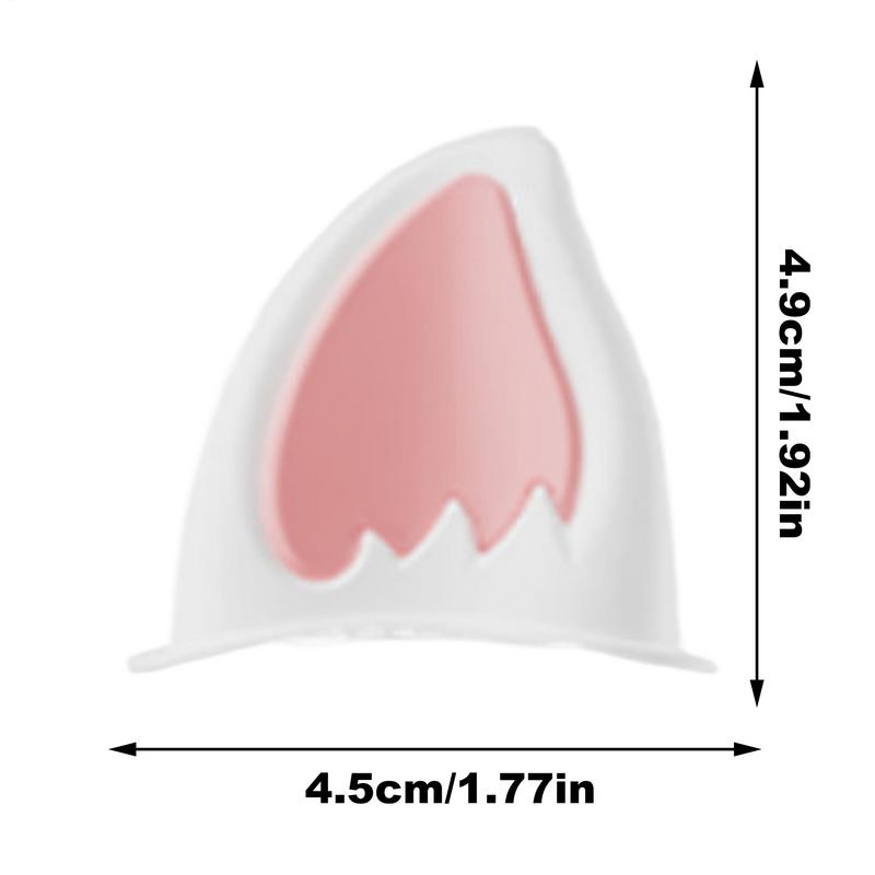 1 Pair cute Cat Ears Motorcycle Helmet decoration self-adhesive Kitten Ears Hard Hat Horns for Scooter Bicycle Motorbike Ski