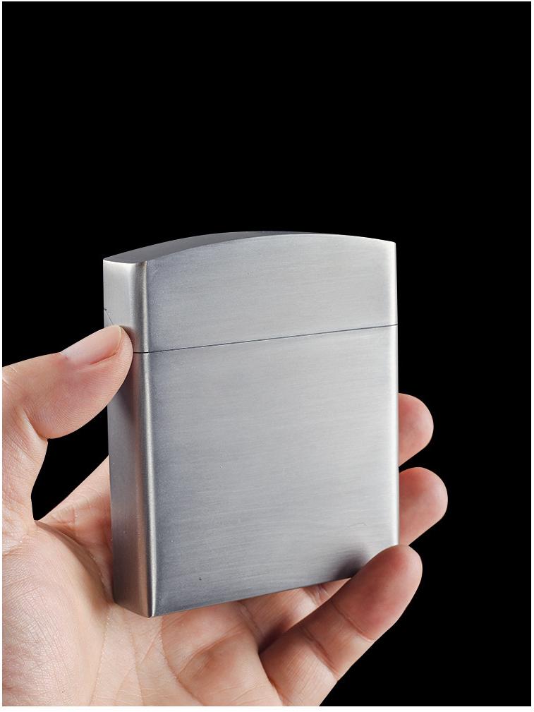 Stainless Steel 4-Section King-Size Cigarette Case with Metal Dividers - Heavy Duty for Men