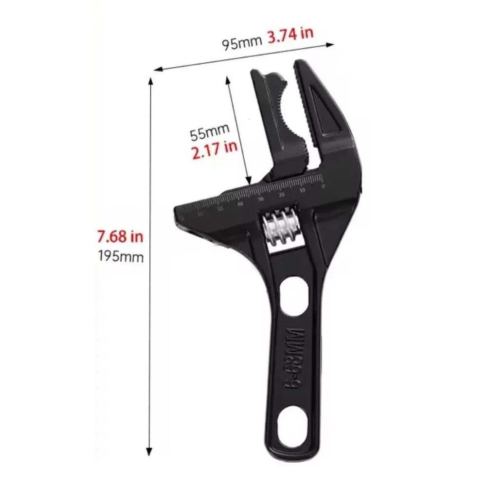 

Adjustable Plumbing Wrench 6-68mm with Short Handle for Accessibility in Confined Spaces and Multiple Fastener Types China Mainland