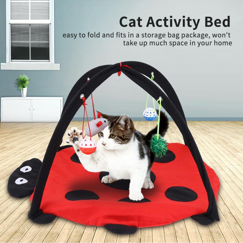 cat activity play mat
