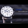 JARAGAR New Top Men's Watch Belt Men's Automatic Mechanical Watch Three-disc Six-pin Men's Watch Diamond Watch Luminous Waterproof