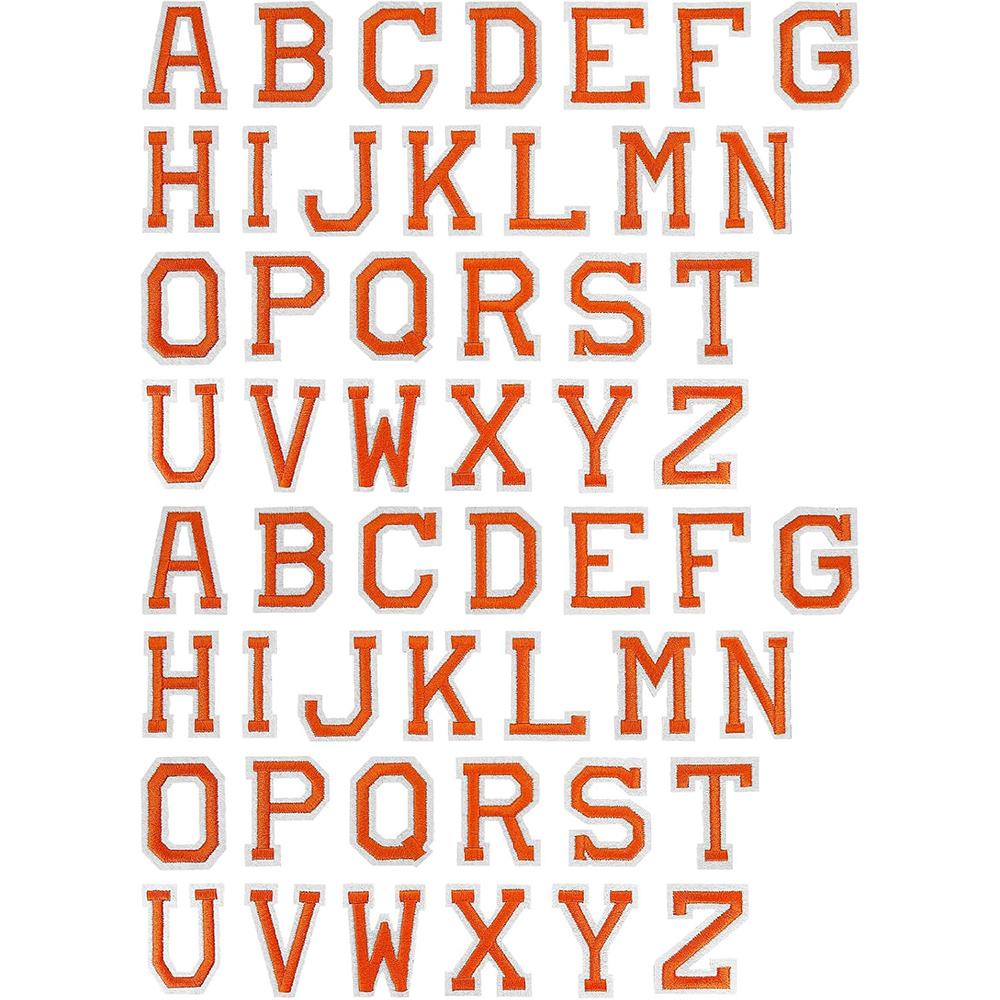 26Pcs/Set Multi Colour 26 Capital Letters Embroidered Patches Applique Clothing Patch Decoration