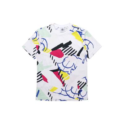 Originals Comfort Sport Printed Round Neck Short Sleeve T-Shirt Men Tops White FM1550