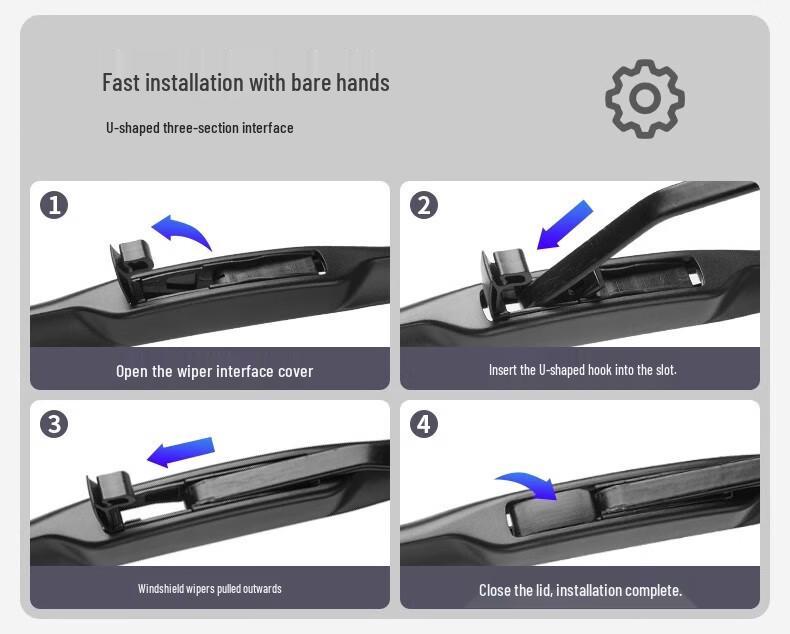 Compatible Wiper Blade for Dongfeng Renault Koleos - Front 16/17