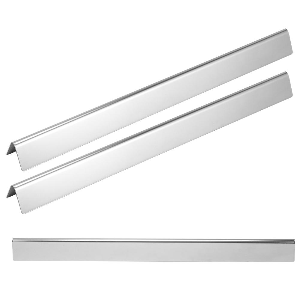 3-teiliges Set Hitzeschutzplatten aus Edelstahl für Gasgrills, passend für Weber Spirit Serie
