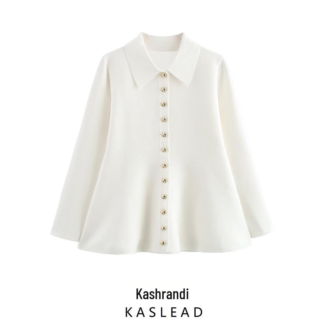 

2025 Spring Women s European & American Style Fashion Knit Coat with Short Skirt Hem Medium білий