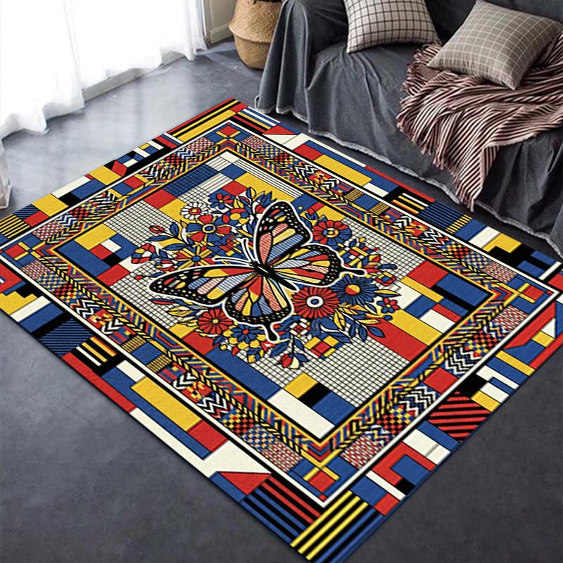 2025 New Butterfly Decoration Carpet Rug for Living Room Bedroom Home Sofa Decoration,Kids play Non-slip Floor Mat37