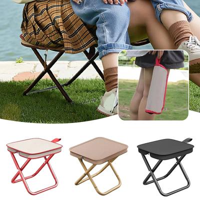 Outdoor Camping Stool Folding Zipper Storage Chair Portable Camping Chair Picnic Gear Fishing Stool Student Sketching Furniture