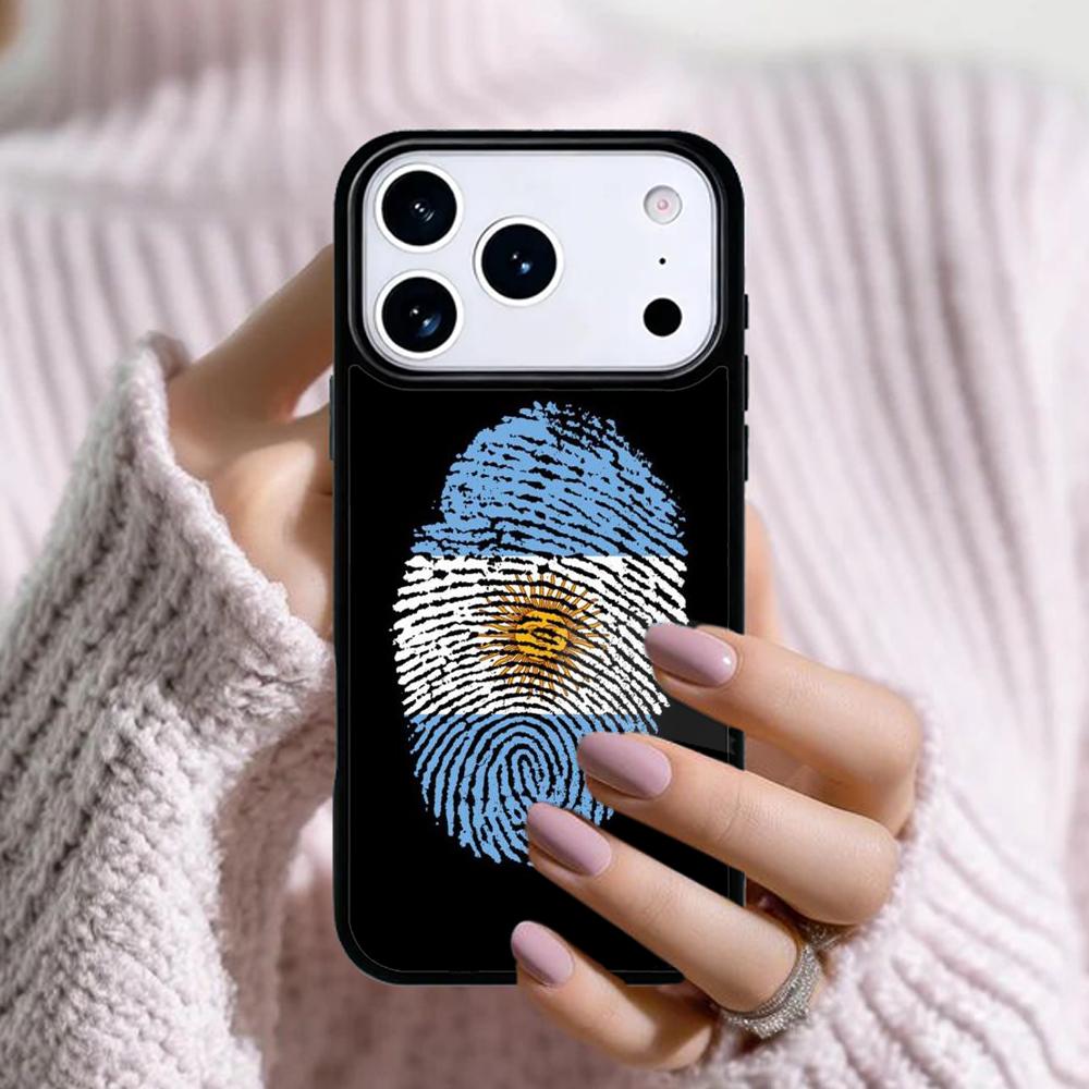 Argentinien Flagge Handyhülle Für Apple iPhone 17 Air 16E 15 14 Plus 13 12 11 Pro Max Mini Funda Cover