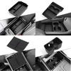 for Hyundai Santa Fe 2024 2025 Storage Box Cup Holder Anti Dirt Pad Car Interior Accessories Organizer Tidying Black