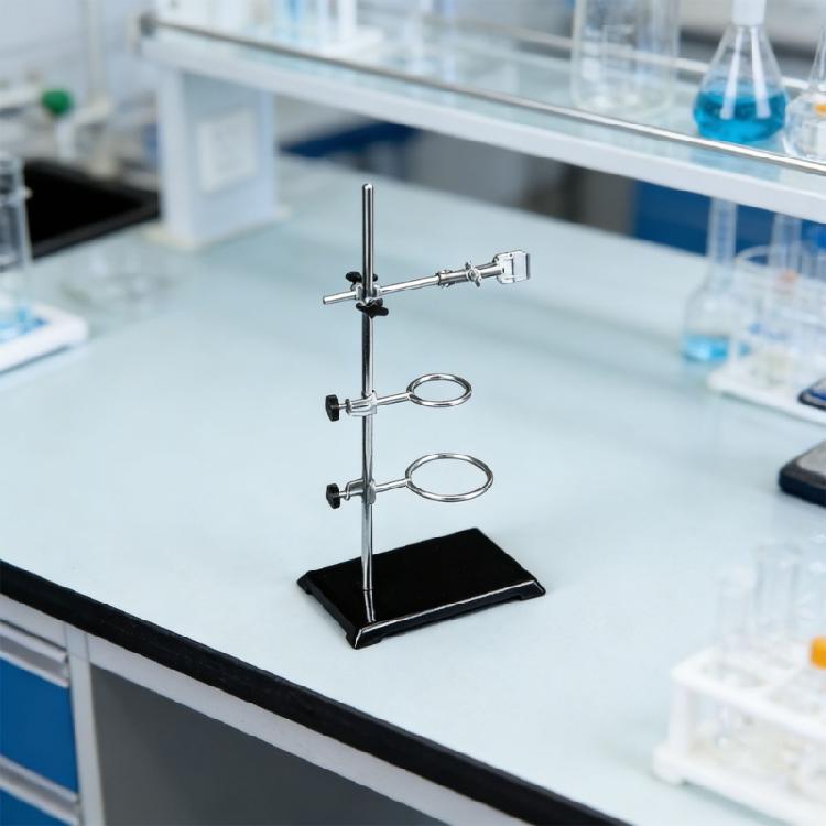 Practical Science Stand Chemistry Experiment Compacts Support Frame Stand 35cm Height With Easy Assembly And Stable Base