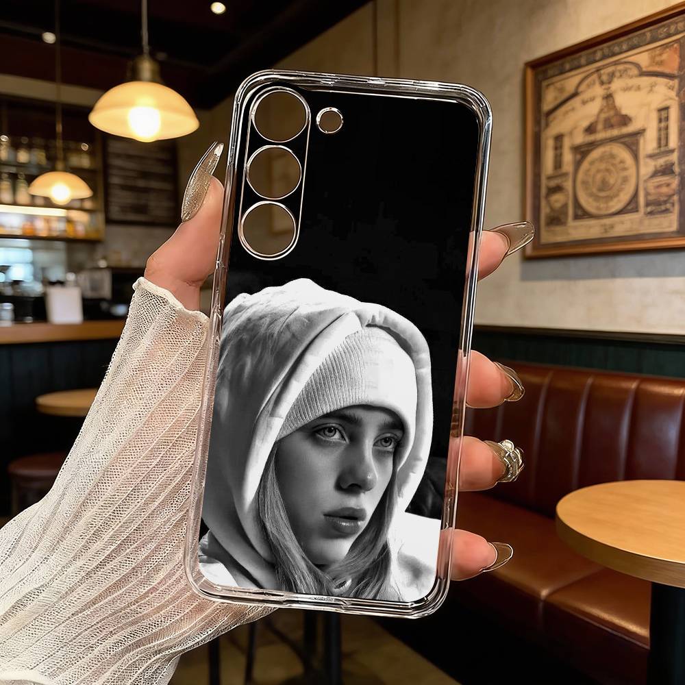 

Singer B-Billie Eilish Phone Case For Samsung Galaxy A71,A70,A52,A51,A40,A30 Transparent Cover Samsung a12