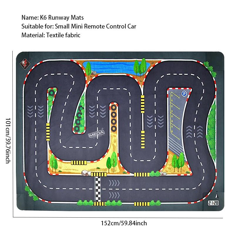 Wltoys Q7201 1/72 Adjustable Speed Mini RC Car&Runway Mat 2.4GHz Gyroscope Remote Control Car with Lighting Racing Toy