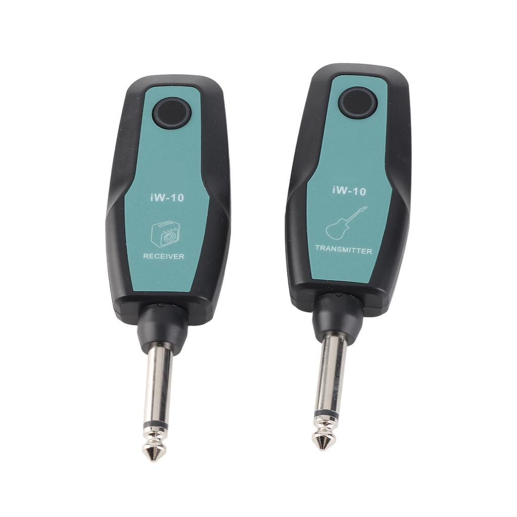 2 Stück Drahtloses E-Gitarren-Sender-Empfänger-Set 2,4G Kabelloses Soundsystem für Bass-Lautsprecher