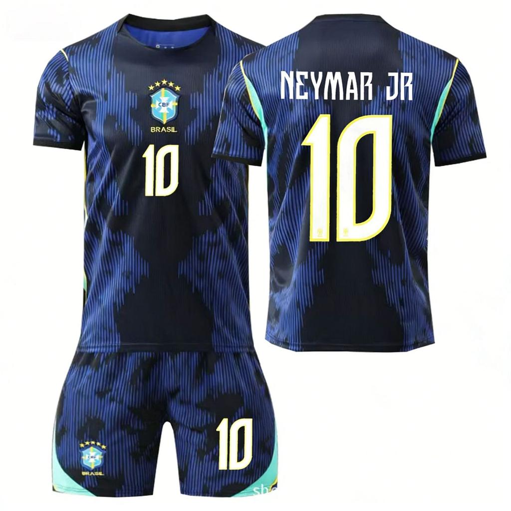 WK 2026 Brazilië uittenue 7 Vinicius 9 Endrik 10 Neymar, voetbaltenue set