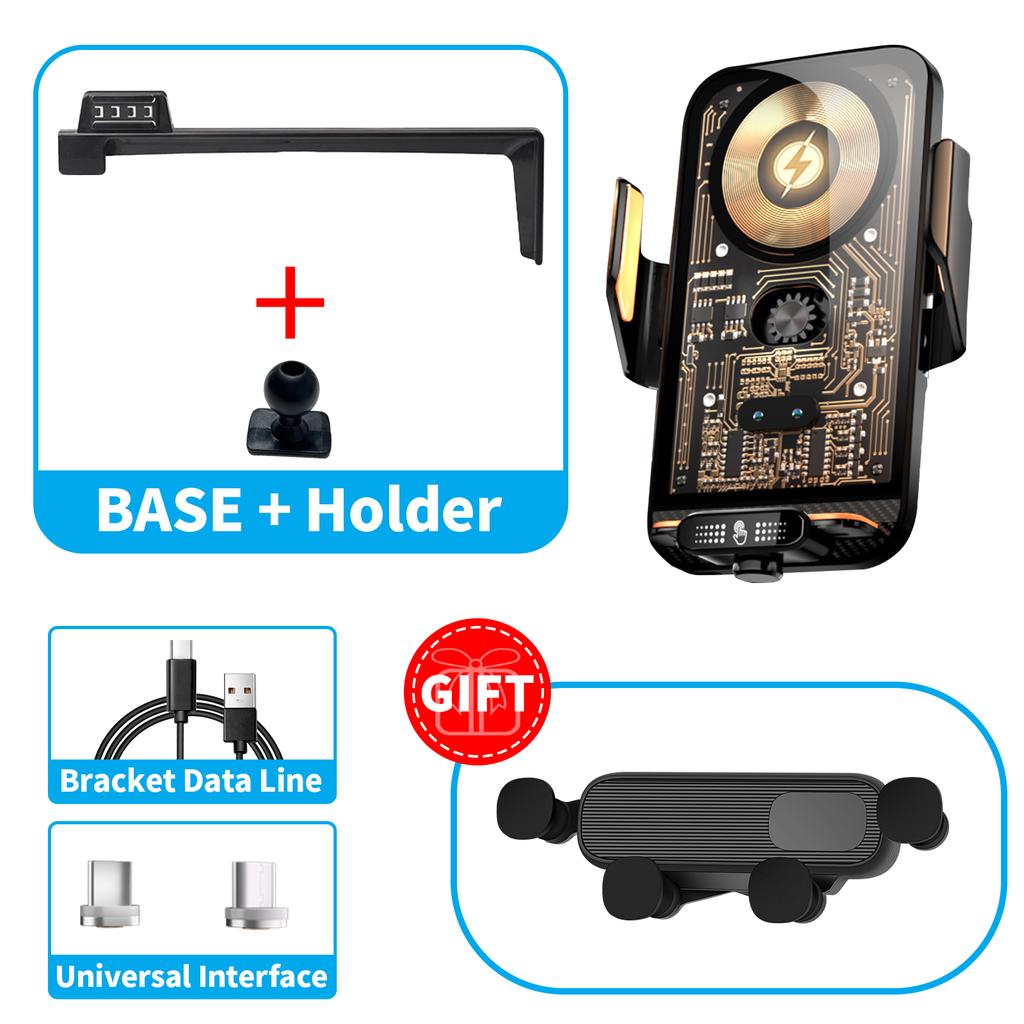for Hyundai Tucson NX4 2024 2025 2026 Car Phone Holder Screen Fixed Navigation Bracket Base Wireless Charging