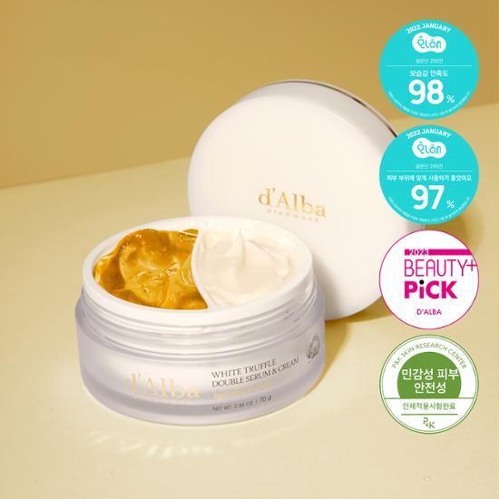 [Îngrijire umedă/personalizată] Dalba White Truffle Double Serum & Cream 70g, cosmetice coreeane