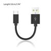 10cm Short USB To Type-C Cable High Speed Charging Cord Support Data Transfer for Phone 15 Series Smartphones