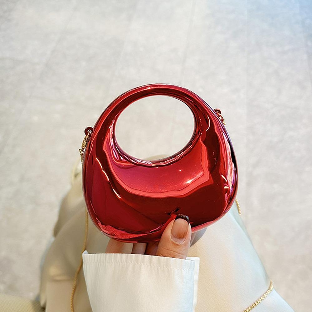 Fashion Acrylic Clutch Bags Elegant Portable Handbags Small Crossbody Bag Creative Handle Wrist Bag for Women