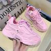 Fashion 2025 New Women's Luxury Sneakers Fashion Trend Casual Board Shoes Youth Thick soled Height Increasing Sports Running Shoes