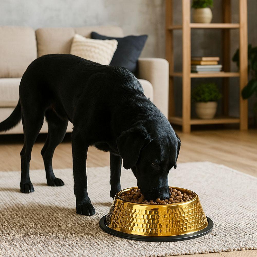 Large Capacity Pet Feeding Bowl Stainless Steel Cat Food Dish Dog Water Food Bowl  for Feeding