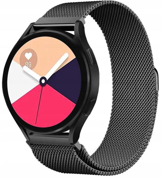 Steel Bracelet Strap for Samsung Galaxy Watch Active 2 20mm - Black