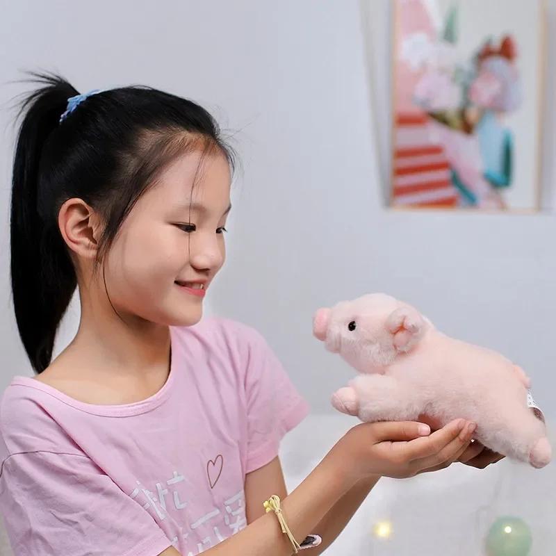 Cute Lifelike Pig Plush Toy Stuffed Soft Animal Simulation Piggy Doll for Girls Toys for Boy Birthday Gift