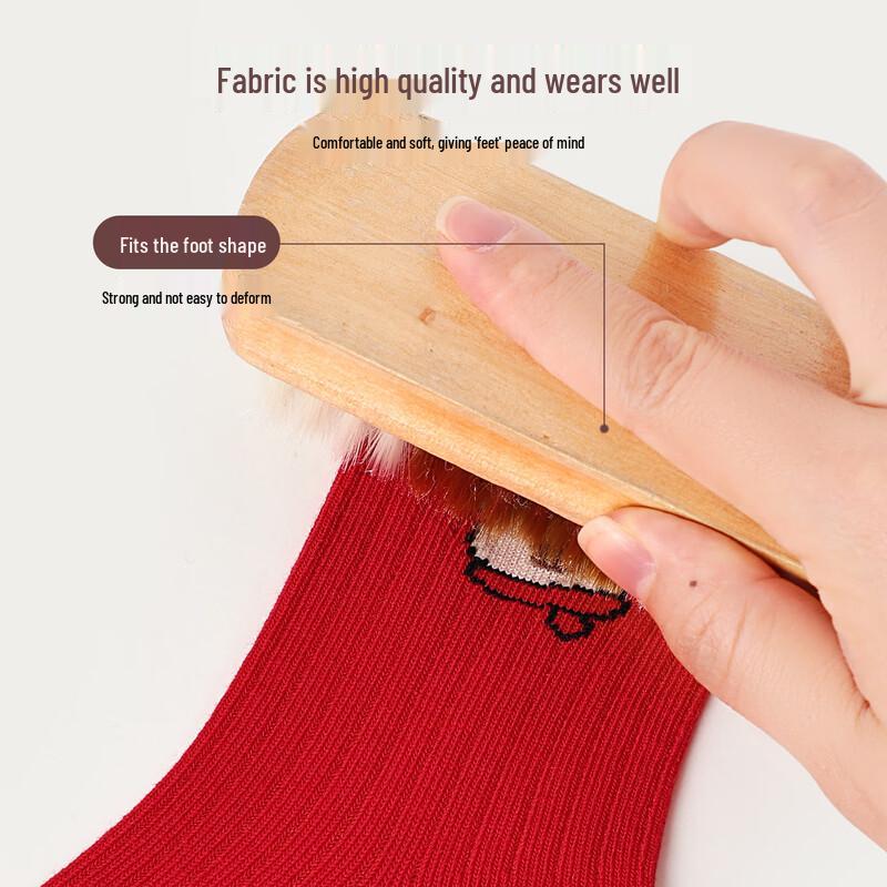 Mao Ren Kinderrote mittelhohe Baumwollsocken für das Neue Jahr