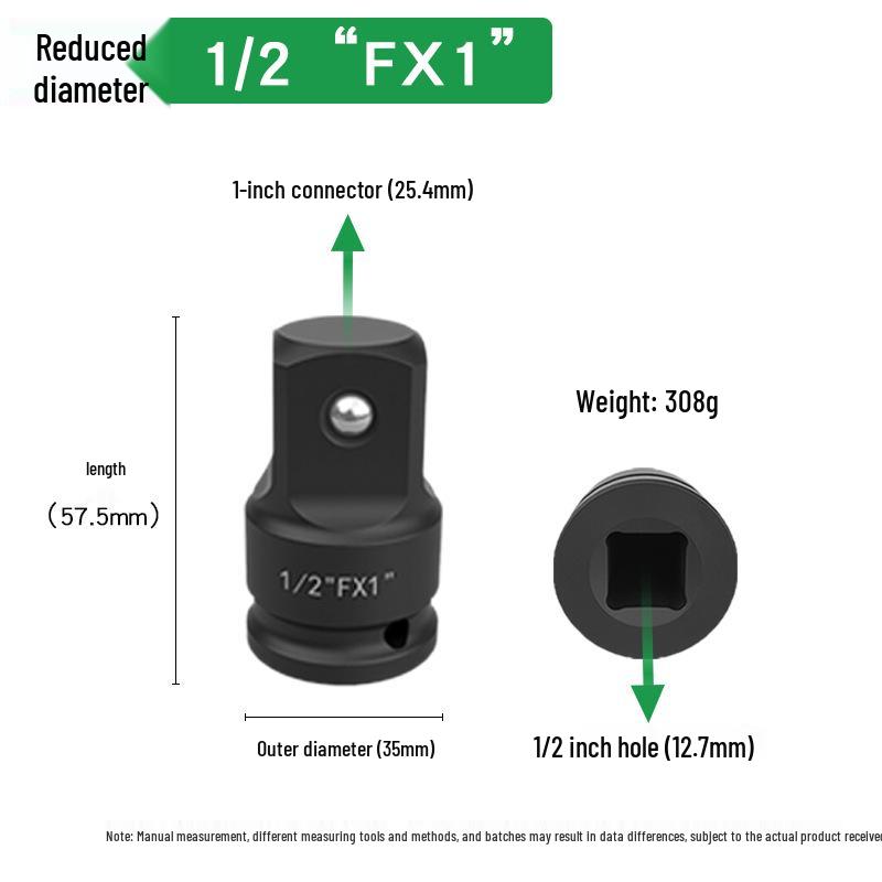 Heavy Duty Air Impact Wrench Flywheel Conversion Adapter Set: Large, Medium, Small