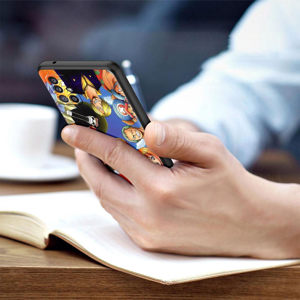 Jednoczęściowe Etui Na Samsung Galaxy A52 A12 A32 A51 A21s A71 A13 A53 A22 A31 A72 A03 A02s A41 Czarne Etui na Telefon