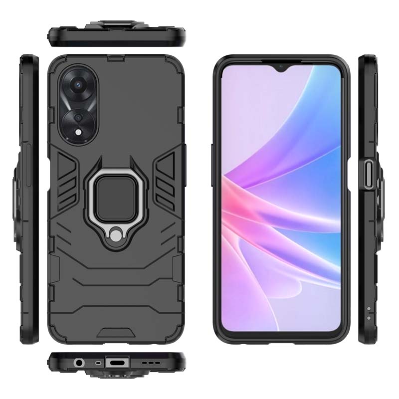 Shockproof Case For OPPO A18 A38 A58 A78 A17 A57 A57S A77 A77S Ring Holder Armor Back Coque for Realme C67 4G 5G Phone Cover