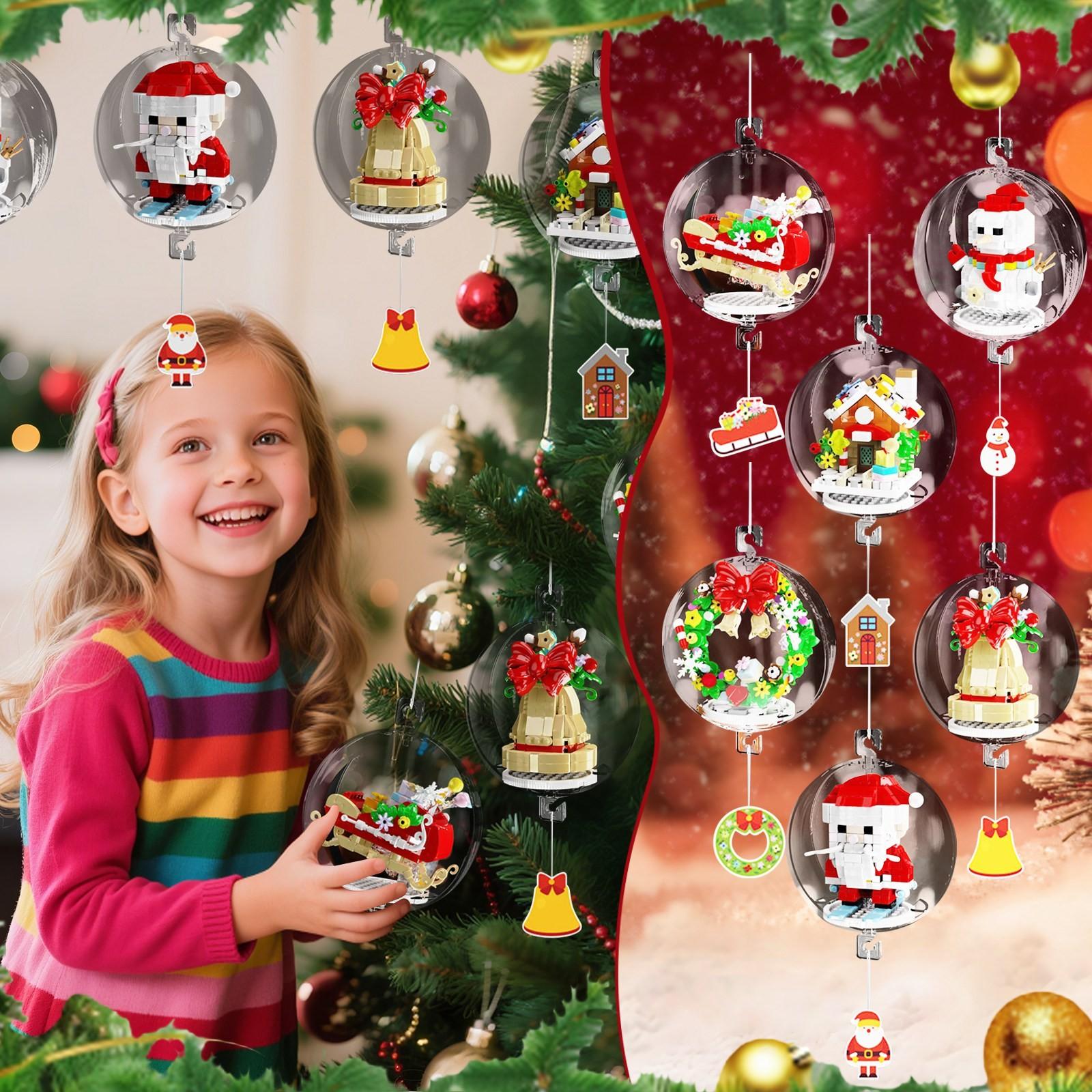 

Christmas Building Block Toy Christmas TreeReindeer Assembly SantaClaus Gift One Size