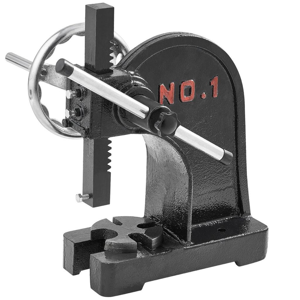 Arbor Press 1 Ton Rivet Press Machine with Handwheel Cast Iron Assembly