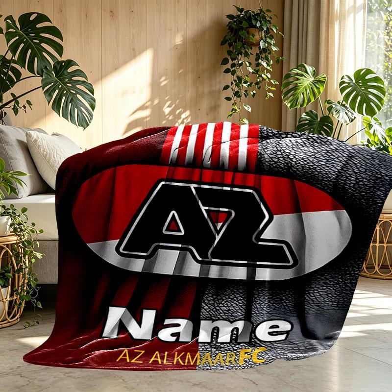 Custom Name Personalized AZ Alkmaar Print Blanket, Home Decor, Bedroom, Sofa, Camping, Couch, Gifts for Birthday Christmas
