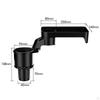 Cup Holder Expander Rotatable Dual Organizer Adjustable Insert Fits for Drinks Burgers French