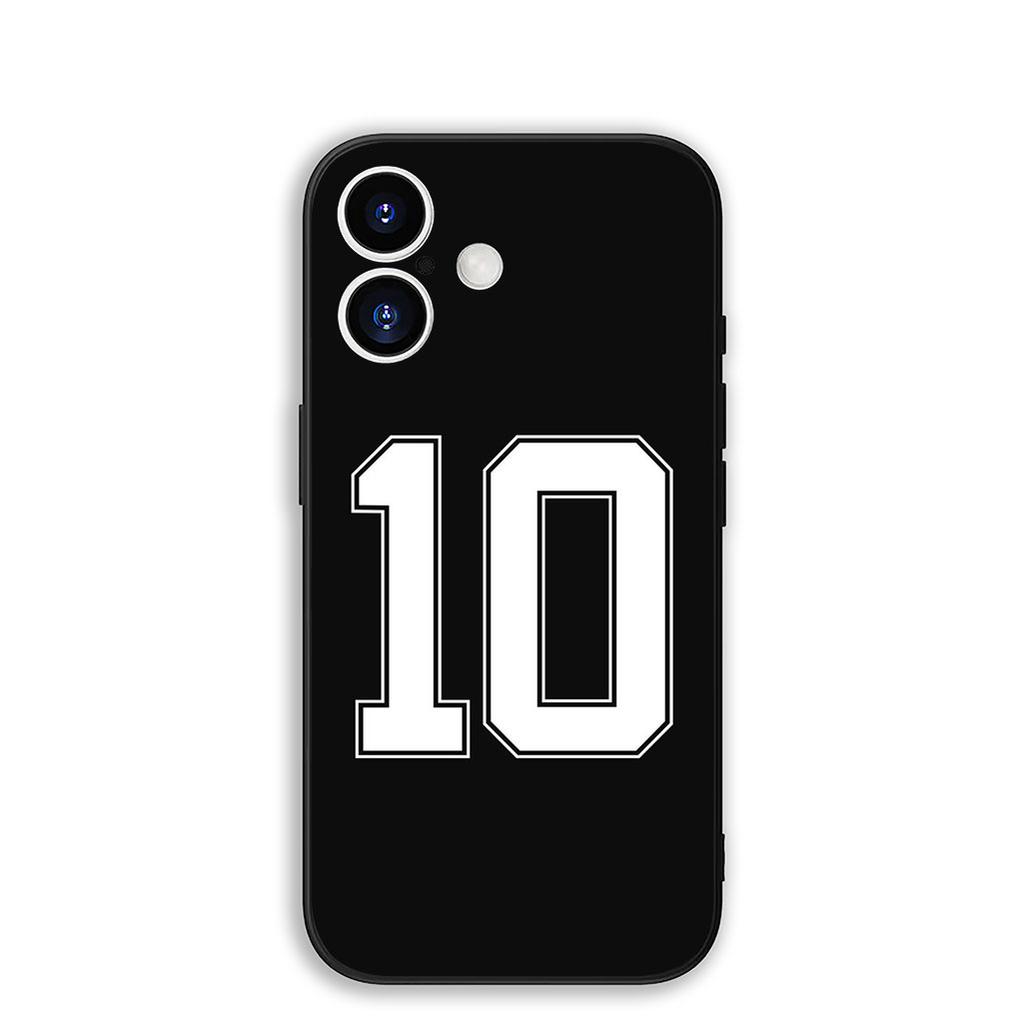 for Apple iPhone 17 16 Plus 13 12 Pro Max Mini X XR Xs ProMax 16E 17+ Air Case Number 30 23 24 10 9 5 Football Basketball Lucky